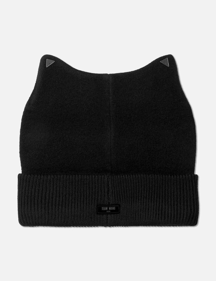 Team Wang Design Acceptance Ears Spliced Beanie In Brown