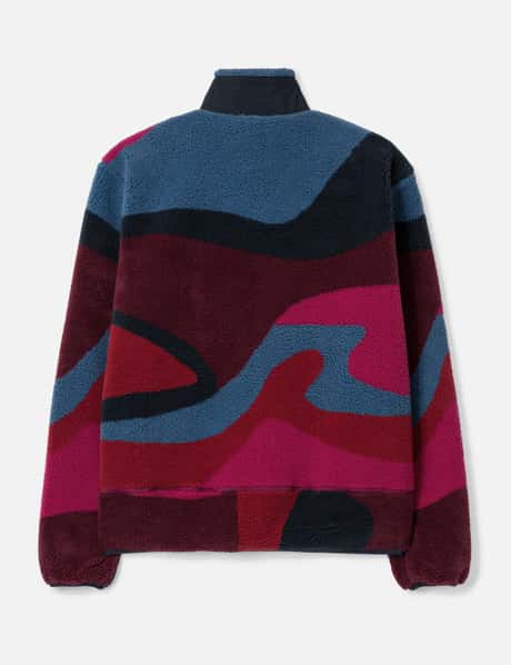 By Parra Full Ftp Booster Polar Fleece Jacket Red - Red high  display picture 2
