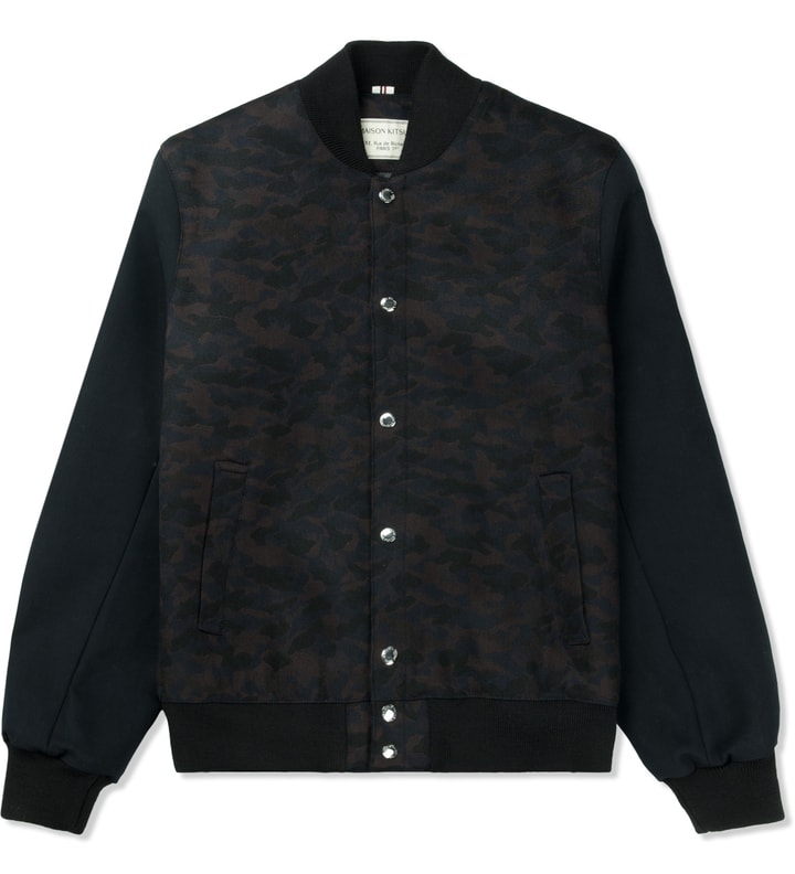 Navy Brown Camo Teddy Jacket Placeholder Image