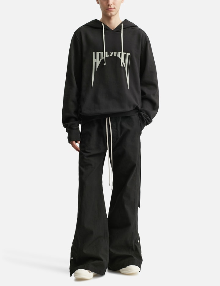 Rick Owens Drkshdw Drkshdw By Rick Owens Oversized Hoodie Black And Milk