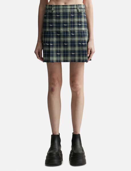 Maison Kitsuné Pleated Mini Skirt With Pockets