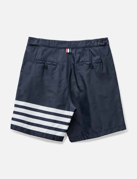 Thom Browne - Swim Tech 4-Bar Adjustable Elastic Back Button Front Board  Short