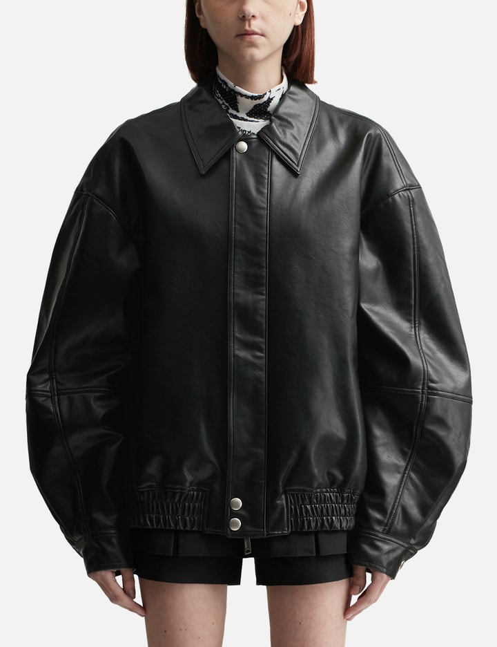 Faux Leather Blouson Jacket Placeholder Image