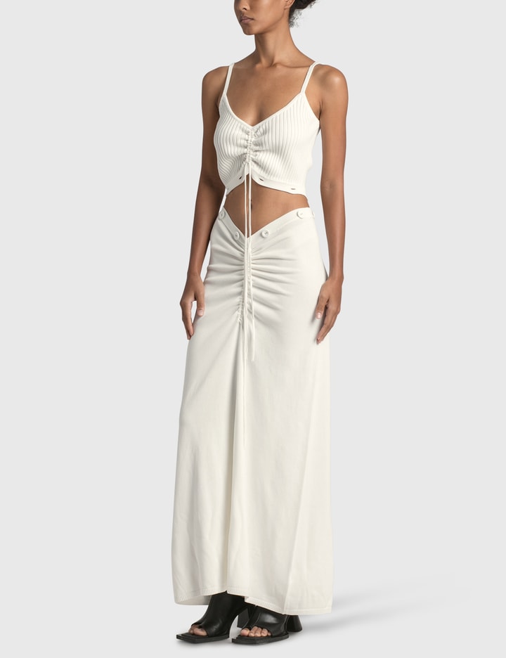 Christopher Esber - Ruched Disconnect Knit Cami Dress | HBX Christopher Esber - Ruched Disconnect Knit Cami Dress | HBX