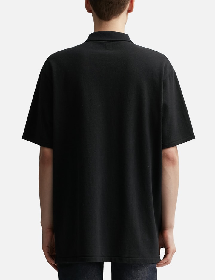 Shop Human Made Big Polo Shirt In Black