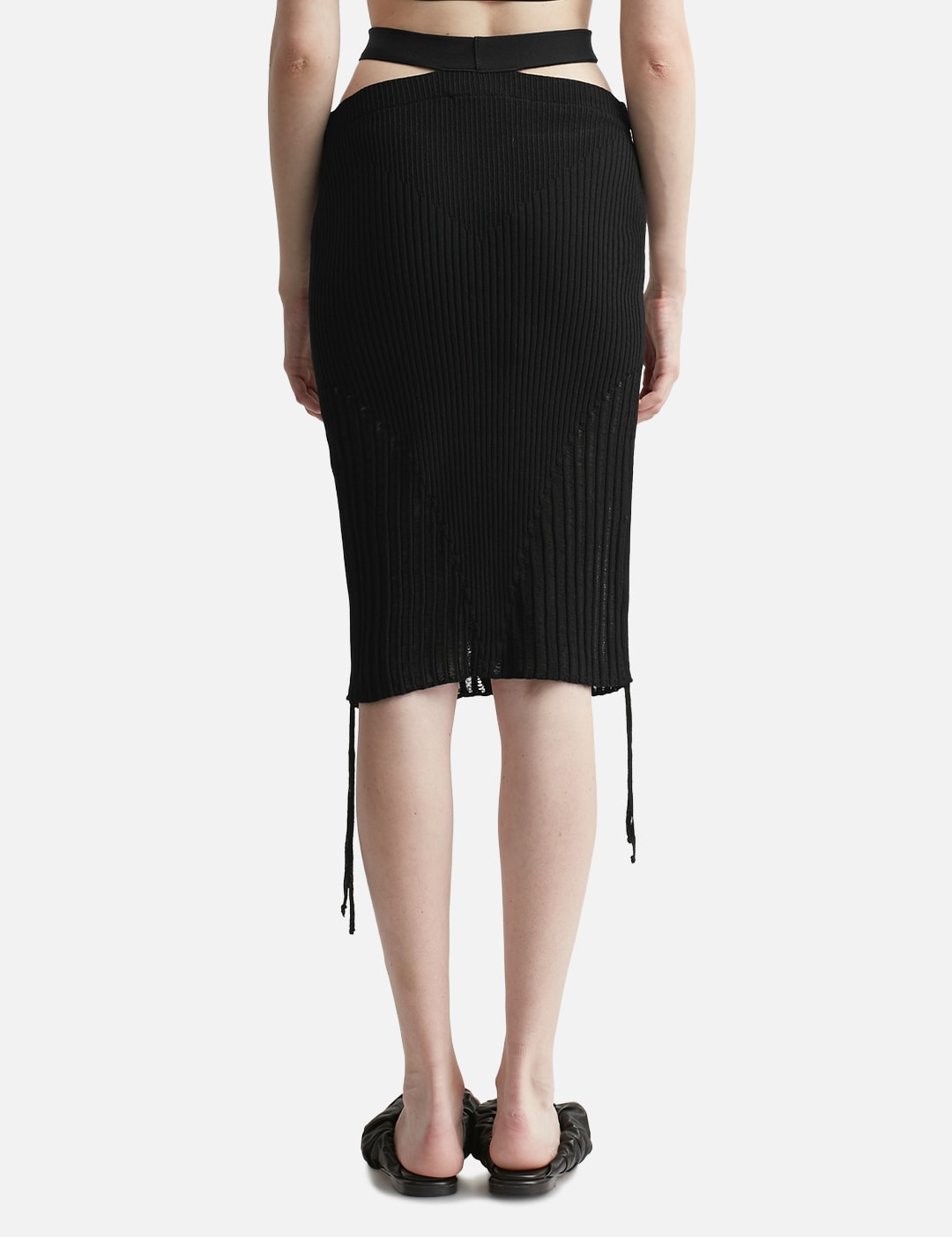Ribbed Knit Pencil Skirt view 15