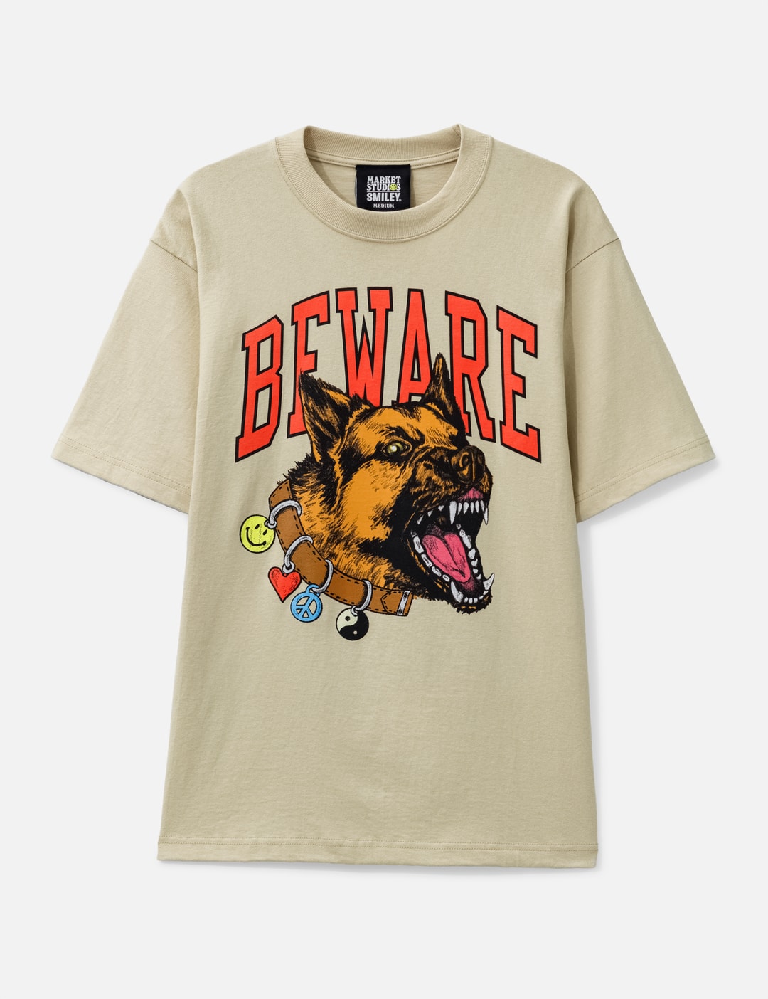 Smiley Beware My Collar T-Shirt