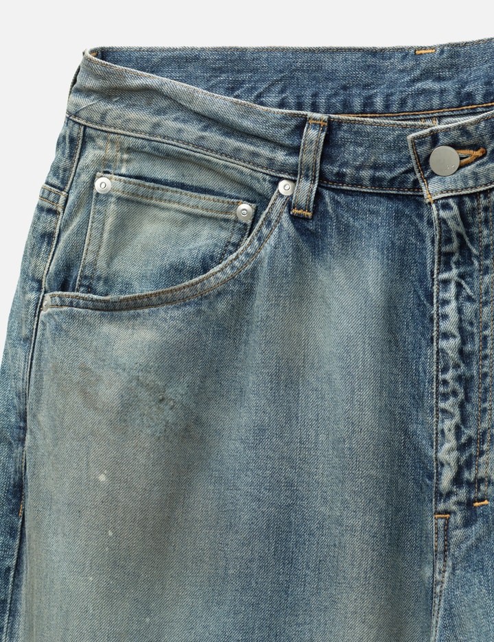 ANCELLM Straight Wide Denim Pants