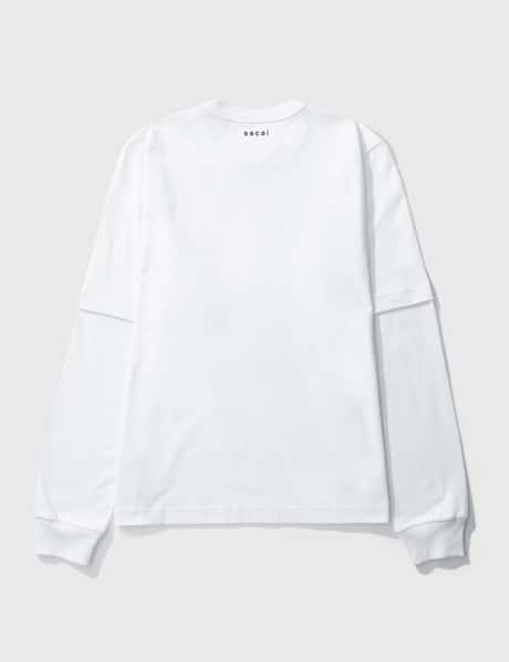 Sacai - KAWS Flock Print Long Sleeve T-shirt | HBX - Globally 