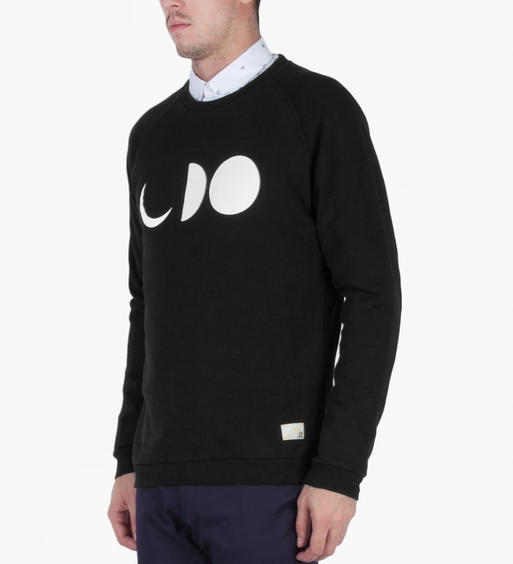 Black/White Grill Half-Moon Sweatshirt Placeholder Image
