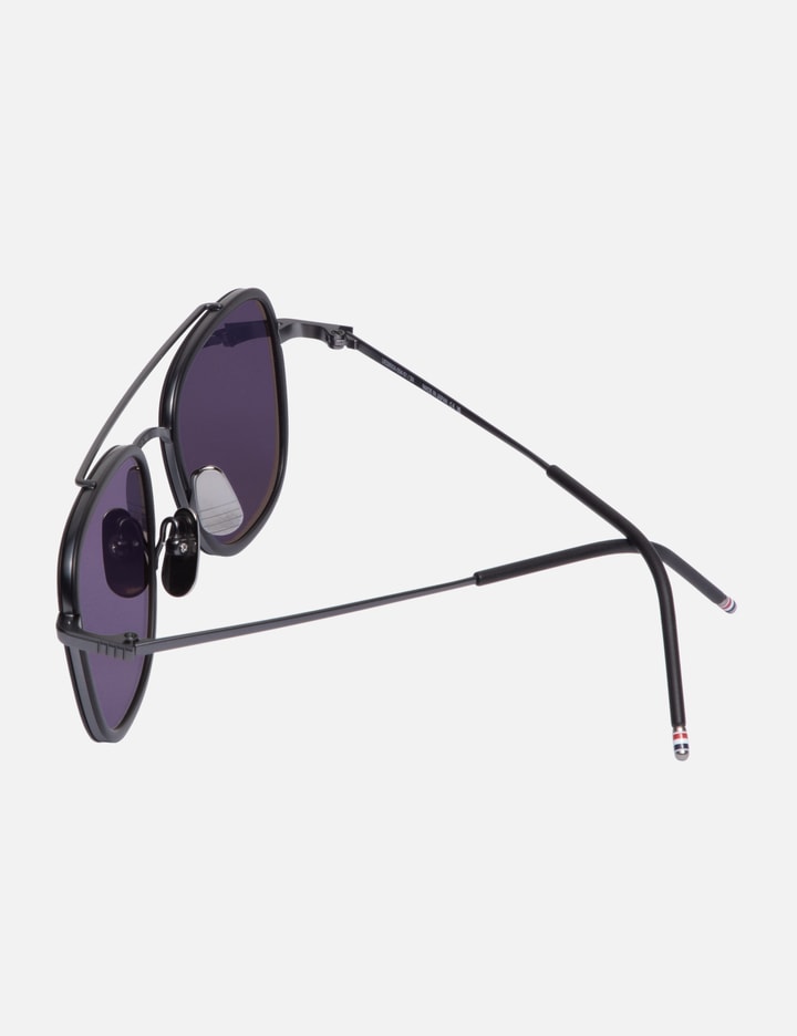 RECTANGULAR AVIATOR SUNGLASSES IN ACETATE AND TITANIUM Placeholder Image