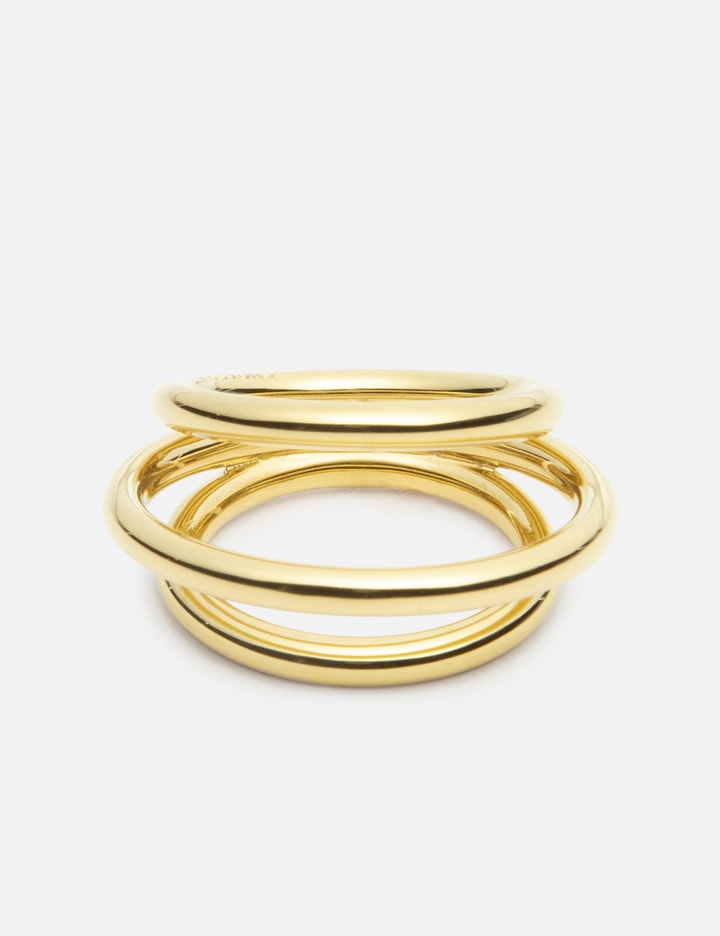 Gold Plated Triple Hoop Ring Placeholder Image