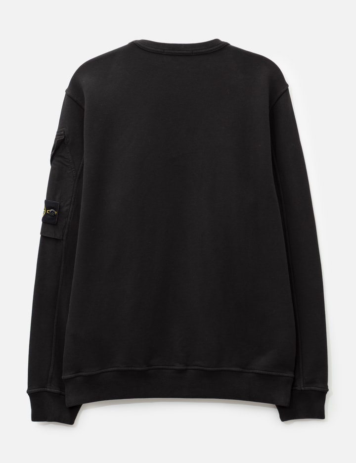 Stone Island Brushed Organic Cotton Fleece Crewneck Sweatshirt