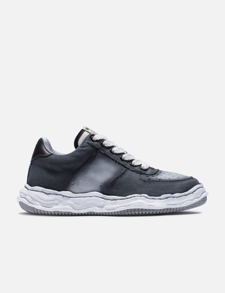 Miharayasuhiro Wayne Og Sole Effect Canvas Low-top Sneaker In Black