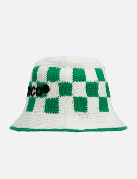 Casablanca COTTON SQUARE CROCHET HAT HBX - Main Image