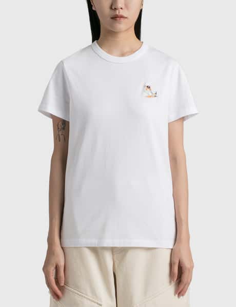 Maison Kitsune 드레스드 폭스 패치 클래식 티셔츠