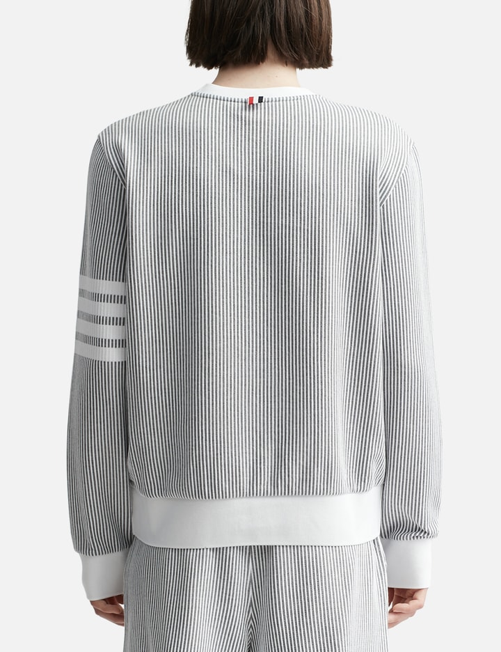 Seersucker Crew Neck Sweatshirt Placeholder Image