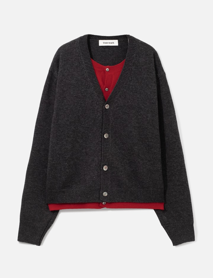 Tonywack Wool Layered Cardigan