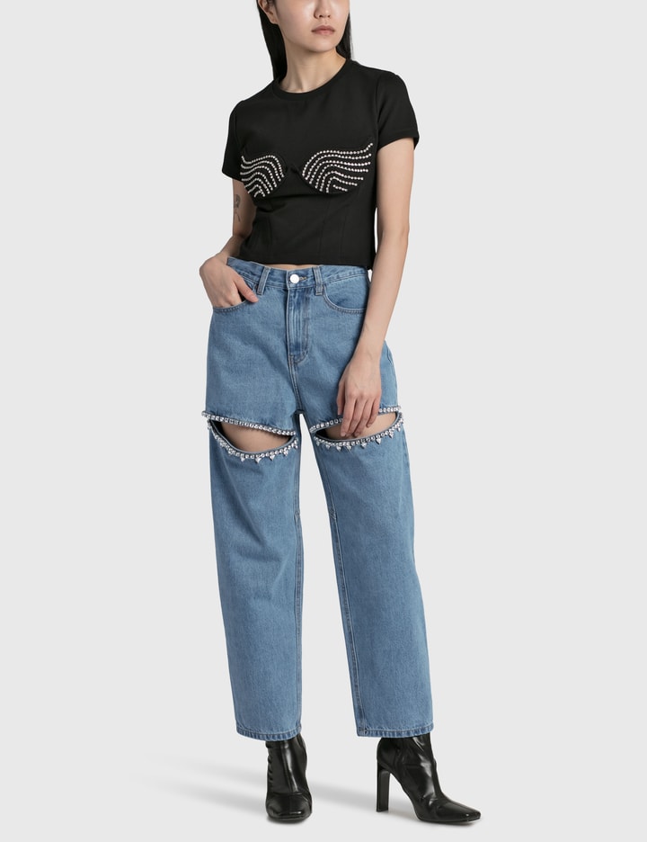 Crystal Slit Jeans Placeholder Image
