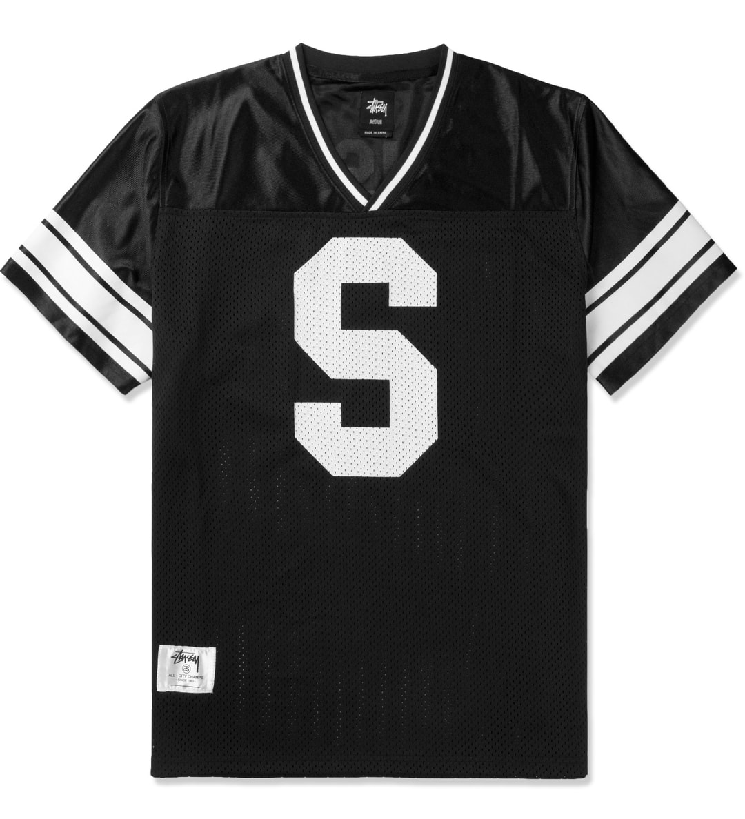 Stüssy - Mesh Football Jersey  HBX - Globally Curated Fashion and  Lifestyle by Hypebeast