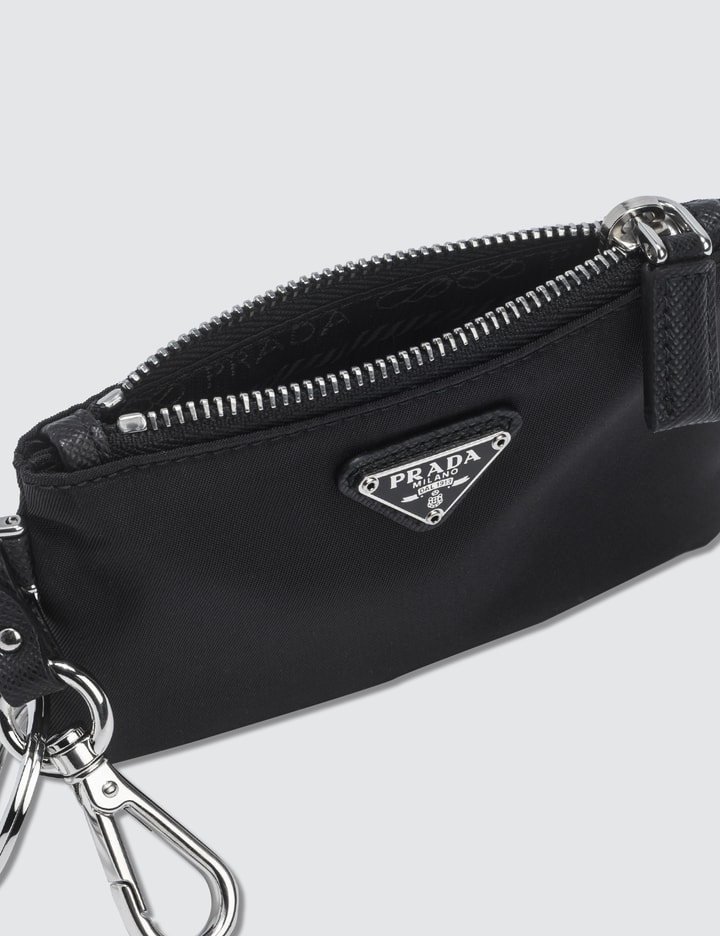 Prada - Logo Key Ring Card Holder | HBX - Globally Curated Fashion and  Lifestyle by Hypebeast