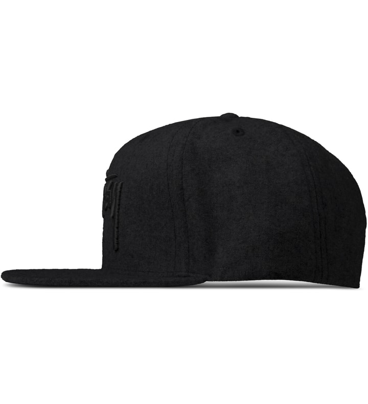 Black Stock Melton HO14 Snapback Cap Placeholder Image