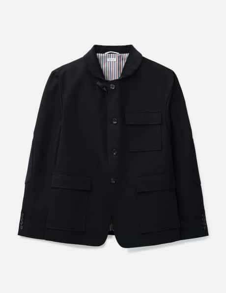 Thom Browne Cotton Canvas Fisherman Shawl Sportcoat
