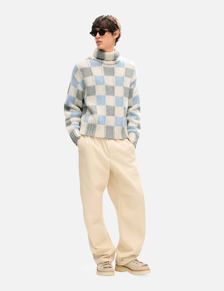 Kenzo 'KENZO Checks' Mock Neck Jumper
