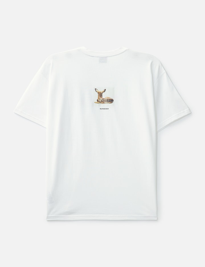 Deer Print Cotton T-Shirt Placeholder Image