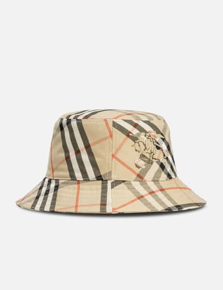 Burberry - Check Cotton Blend Bucket Hat | HBX display picture 1