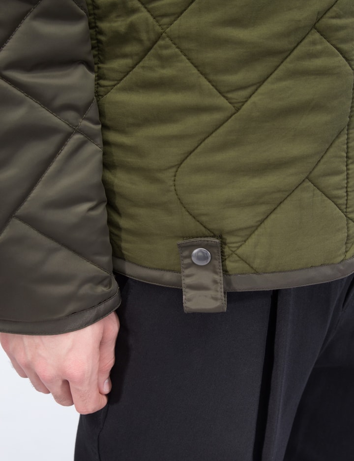 Crochet Back Quilted Military Jacket Placeholder Image