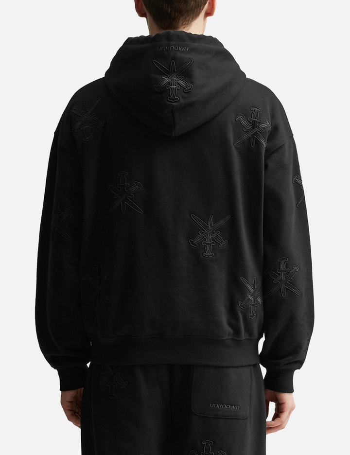Black on Black Dagger Embroidery Hoodie Placeholder Image