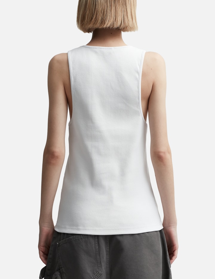 Shop Jw Anderson Tank Top With Anchor Logo Embroidery In White