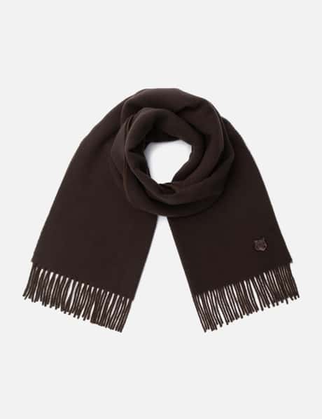 Maison Kitsuné Bold Fox Head Double Face Scarf