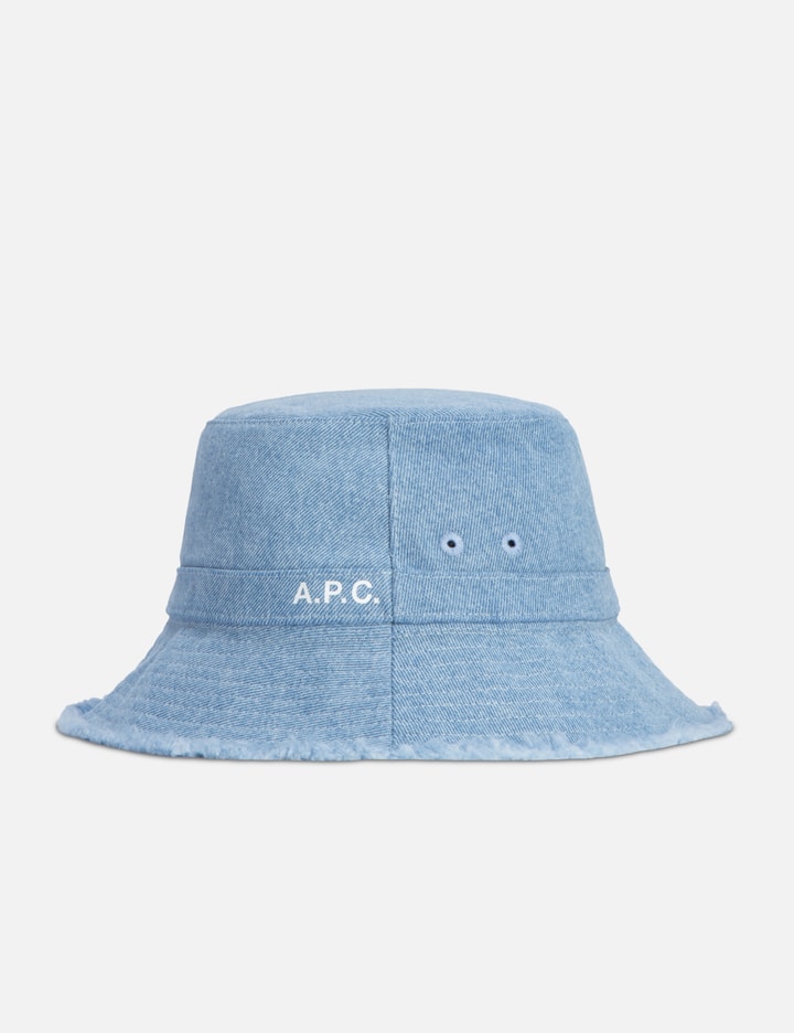 Shop Apc Mark Bucket Hat In Blue