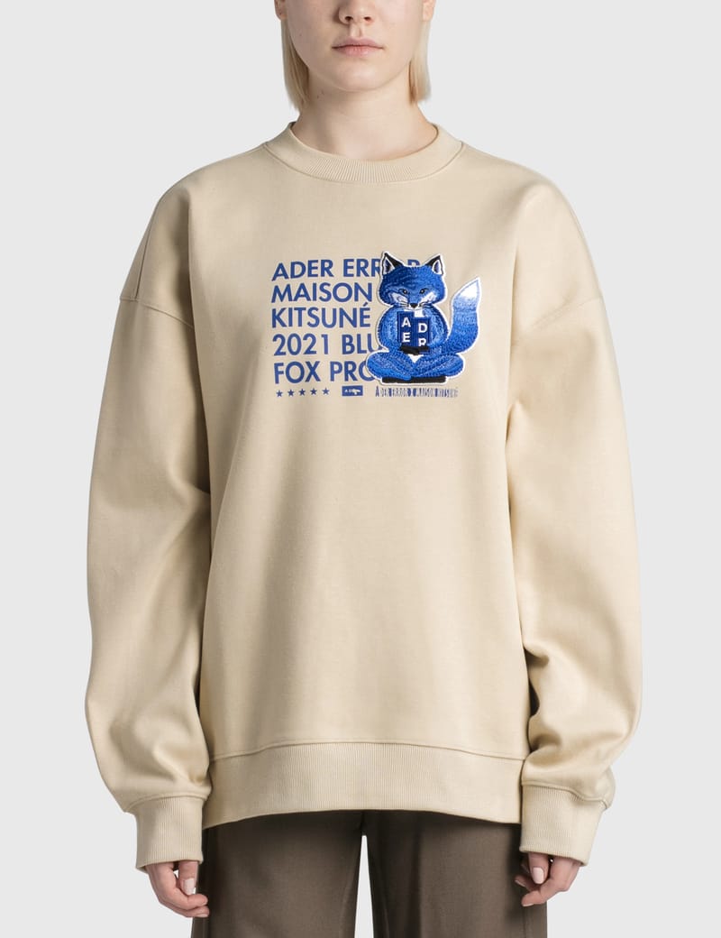 ADER ERROR×MAISON KITSUNE□Fog fox t-shirt WHITE 白 A1□メゾン 