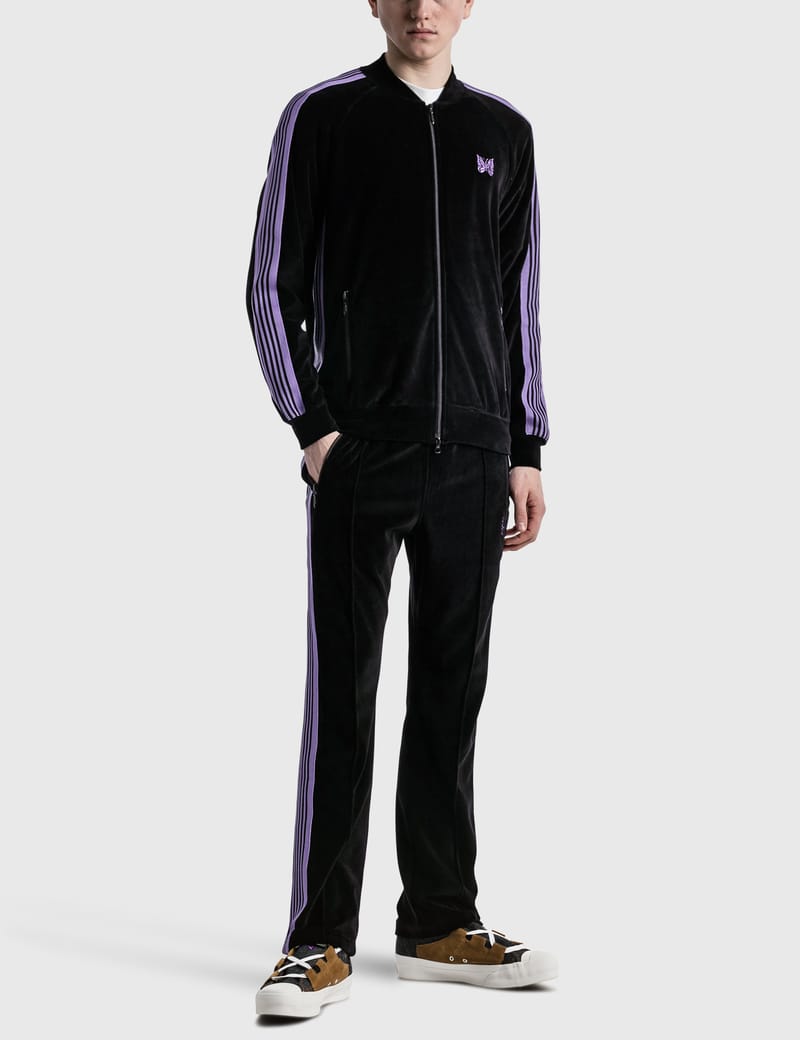 Needles - Velour Narrow Track Pants | HBX - Globally Curated Fashion and  Lifestyle by Hypebeast
