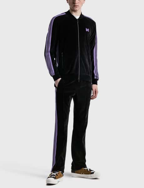 Needles Velour Narrow Track Pants HBX