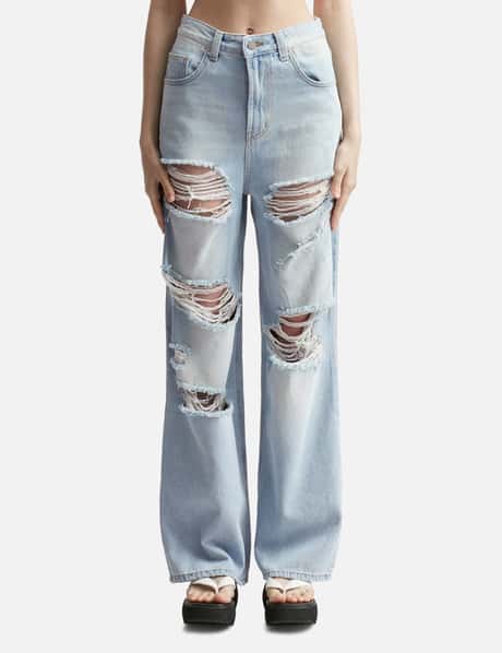 TheOpen Product DISTRESSED HIGH WAIST JEANS