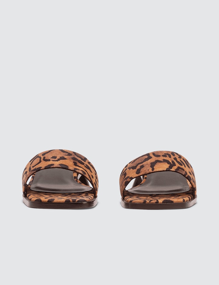 Sonia Leopard Print Suede Leather Sandals Placeholder Image
