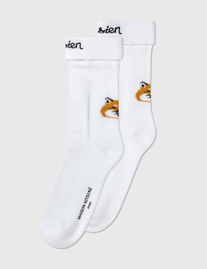 Fox Head Lapel Sporty Socks Placeholder Image
