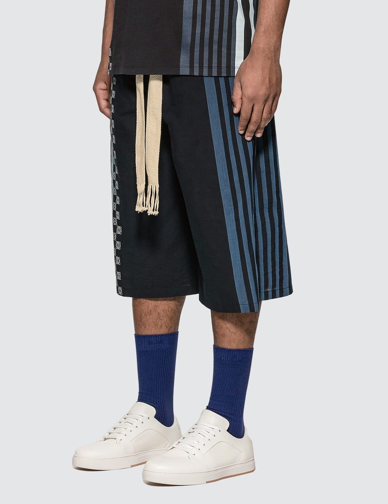 Loewe - Stripe Anagram Shorts | HBX 