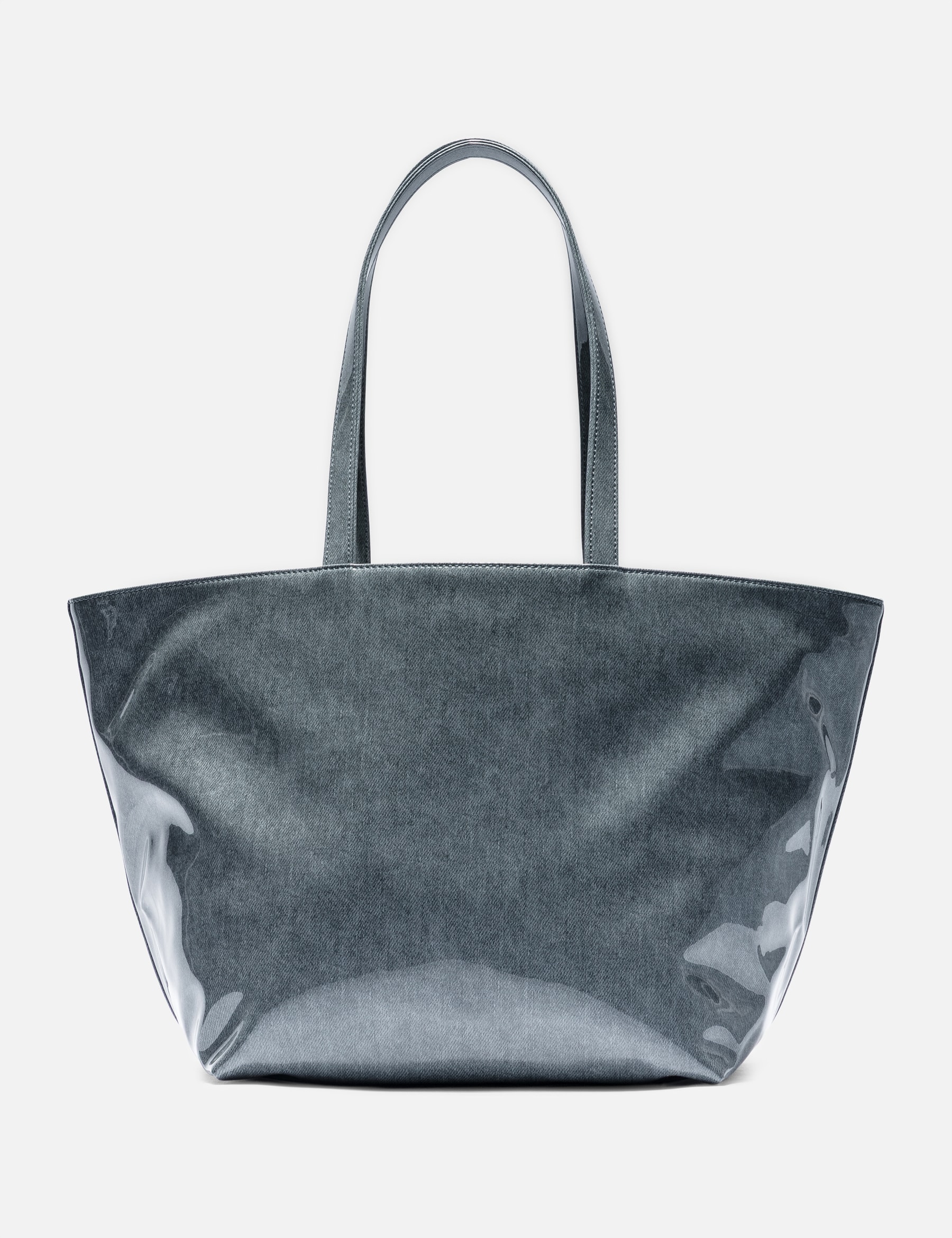 Lacquered Denim Punch Large Tote view 18