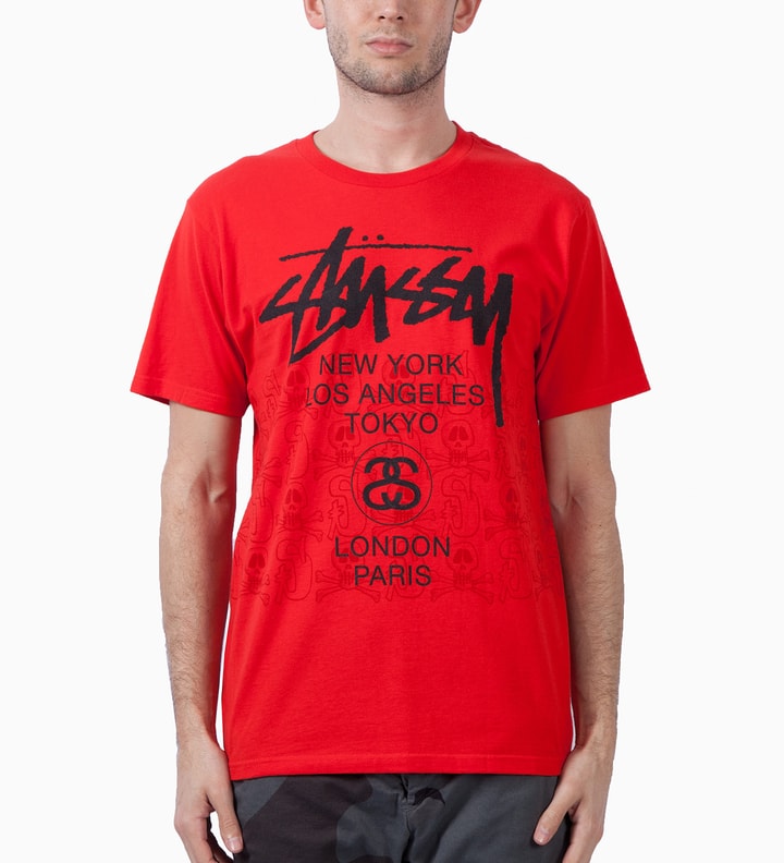 Bright Red WT Skulls T-Shirt Placeholder Image