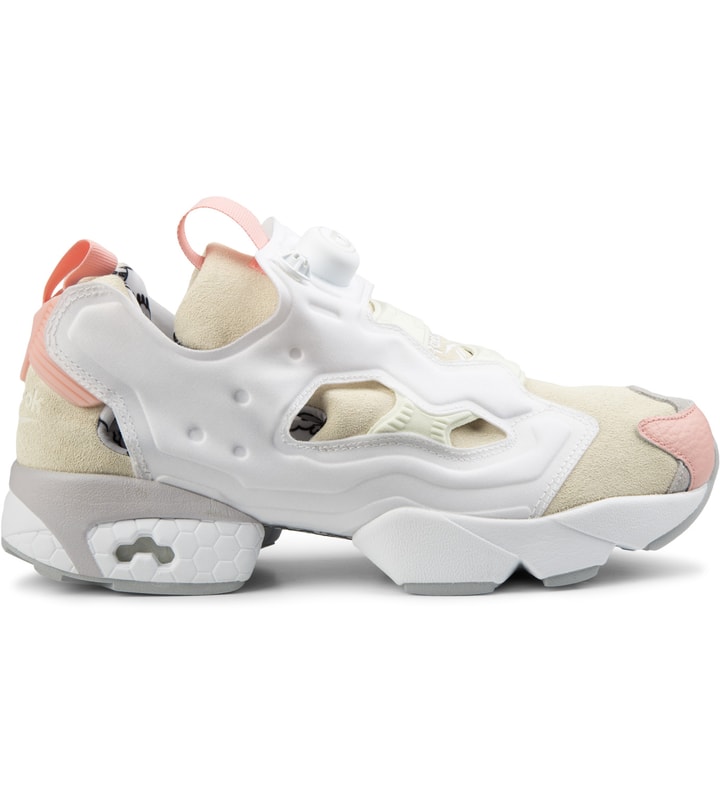 Cream White/Steel/Coral Insta Pump Fury OG "Year of Goat" Sneakers Placeholder Image