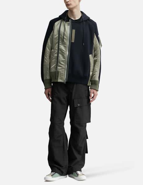 Sacai - スポンジ スウェット ブルゾン | HBX - ハイプビースト 