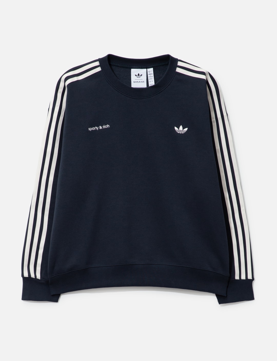 adidas Originals 3-Stripes Crewneck Sweatshirt HBX