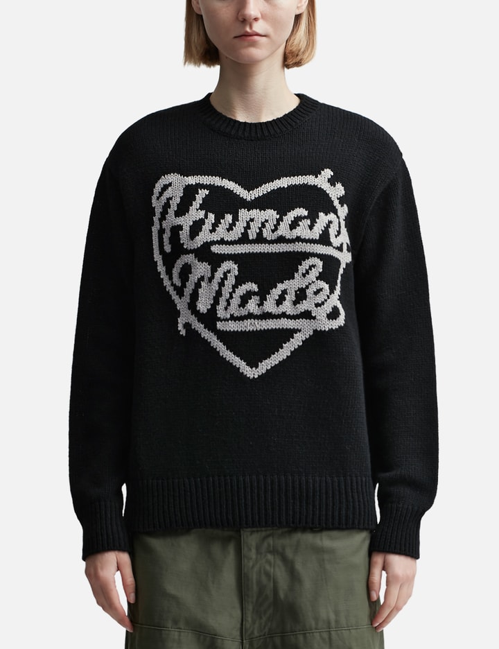 Human Made Low Gauge Knit Sweater In Black