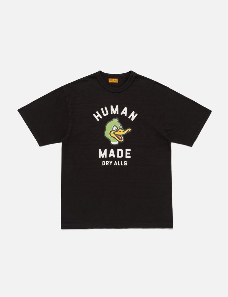HUMAN MADE ブラック バックプリント ダックTシャツ Lサイズ