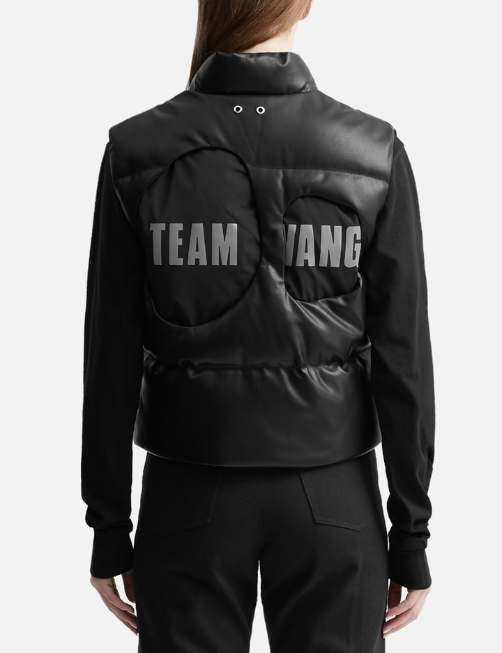 TEAM WANG DESIGN BALLOON  FAUX LEATHER DOWN VEST Placeholder Image